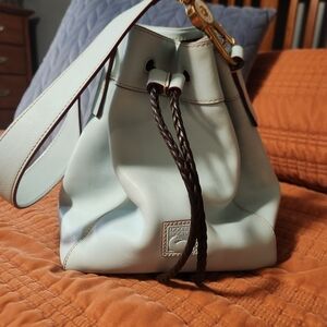 Dooney & Bourke Florentine Hattie Drawstring Leather Bucket Bag